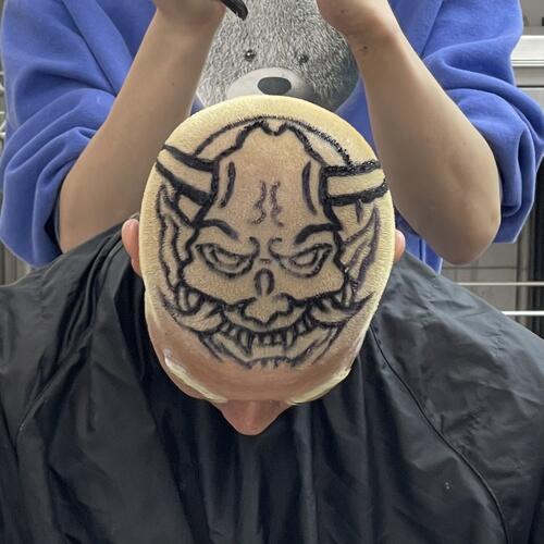 般若ヘアタトゥー